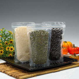 Walnuss-/Imbiss-/Reis-Plastikbeutel, der Tranaparent mit Reißverschluss verpackt