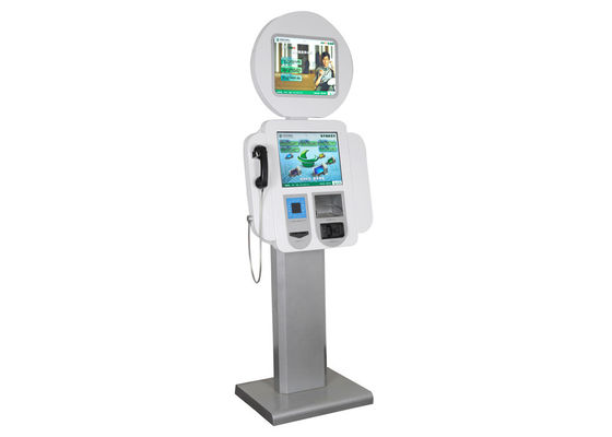 Roboter-Form-Multimedia-Kioske, Barkodeleser und Telefon S802