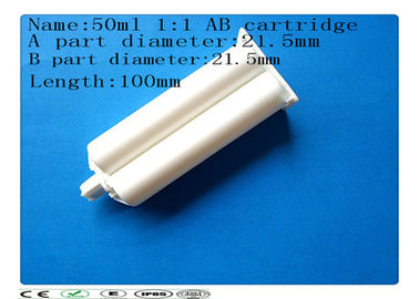 Pp.-Material 50ml dispenising Zwei-Komponente leere Kleberepoxidpatrone