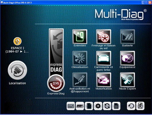 Multi--Diag Auto-Universalauto-Diagnostikscanner des Zugangs-J2534