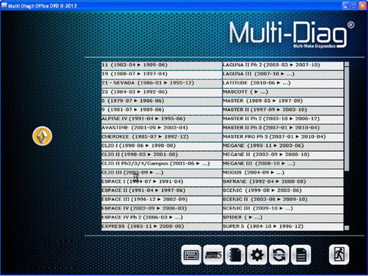 Multi--Diag Auto-Universalauto-Diagnostikscanner des Zugangs-J2534