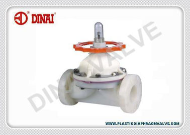 Plastikmembranventil ASAHIS PTFE mit Lärm-Flansch-Verbindung, Wehr-Art