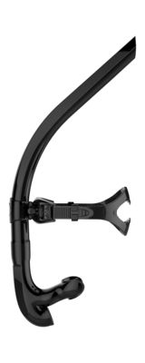 Erwachsene schwarze und rote PU, die Snorkle mit Silikon-Mundstück für Schwimmer-Training schwimmt