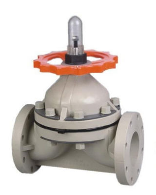 Industrielles UPVC-/PVCplastikmembranventil mit Roheisen/Nylonkompressor