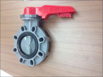 Thermoplastisches betätigtes Drosselventil des manuellen Griffs UPVC CPVC PVDF pp. PPH fabriziert