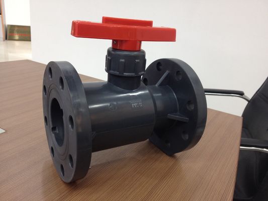 UPVC-Flansch-Plastikball, Boddily-Form-Kugelventil, DN15-DN300