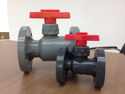 Verbands-Plastikkugelventil Niederdruckes PP-H Mpa PN1.6 wahres, 1/2“ bis 12" LÄRM, ANSI, JIS-Doppeltes