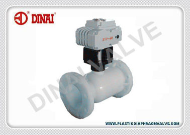 Elektrisches Plastikkugelventil DC24V AC220V, stabilisierte Art mit Begrenzungsschalter