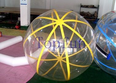 2m importierten Reißverschluss-aufblasbares Wasser-gehendes Ball transparentes 1.0mm PVC/TPU