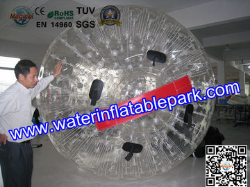 Lustiger kommerzieller interessanter aufblasbarer blauer Land Zorb-Ball 3m x 2m