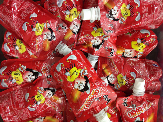 Das kundengebundene Gelee-Verpacken steht oben Tüllen-Beutel in lamelliertem Plastik